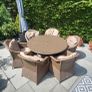 Rattan Garden Table & Chairs in fantastic condition Image 4