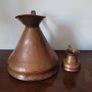 Victorian imperial half gallon & perial gill copper jugs Image 2