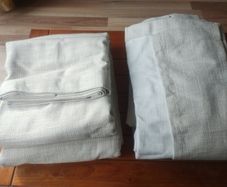Blackout curtains never used 132"x90"