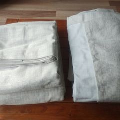 Blackout Eyelet curtains never used 132"x90"