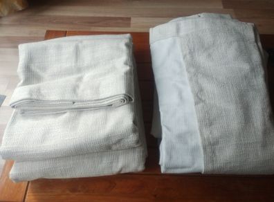 Blackout Eyelet curtains never used 132"x90"