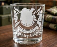 Irish Defence Forces Cavalry Corps Custom Commemorative Whiskey Glass & Gift Box