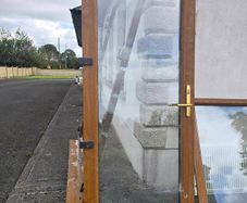 Golden Oak uPVC French Doors & Matching Window Set (Complete with Frames)