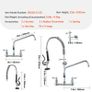 Commercial Faucet with Sprayer Brass 63 cm Image 8