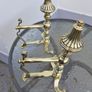 old brass  fire  dogs Image 2