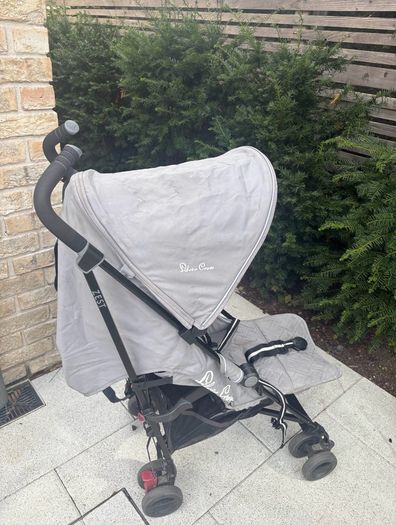 Silver cross buggy with rain cover