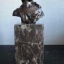 Art-Nouveau Bust Of A Woman - Bronze, Marble, Signed Image 9