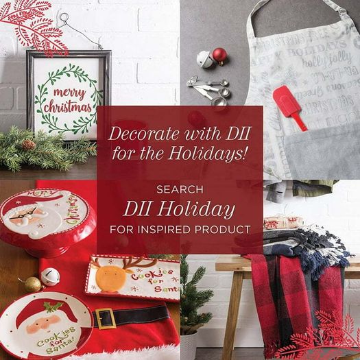 DII Christmas plaid , 4-6 seats  Tablecloth  for Holiday, Family Gatherings, & Christmas Dinner, 100% Cotton , Campfire style  132.1cm (L) x 132.1cm (W ) (52 x 52 in)