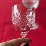 Set of 2 Vintage Royal Albert German Lead Crystal Claret Glasses Image 5