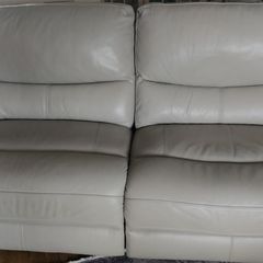 leather large 2 seater recliner