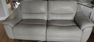leather large 2 seater recliner