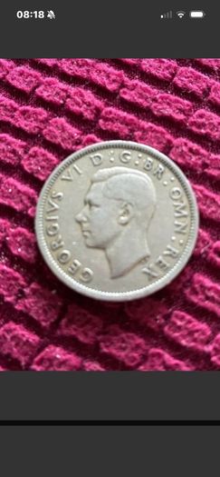 1848 British Two Shilling Coin