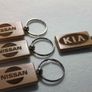 Custom Personalised Car Logo Symbol Harley BMW Honda Keychain Keyrings Gift Wood laser engrave Image 7