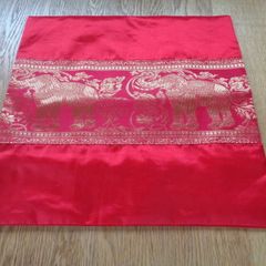 Red Silk Cushion Cover for Sale
