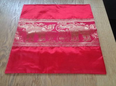 Red Silk Cushion Cover for Sale