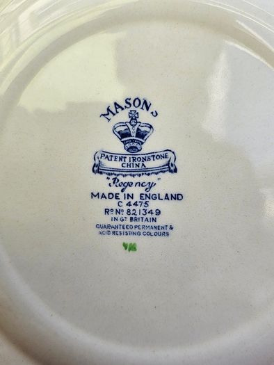 Masons Ironstone China Regency Pattern Dinner Plate C4475 England c.1940 -50