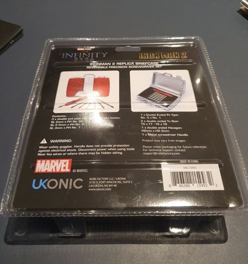 Iron Man 2 replica briefcase precision screwdriver set