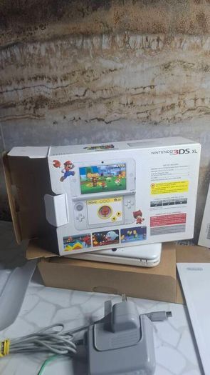 Nintendo 3DS  XL Super Mario 3D Land Handheld  White  Working Fast Shipping