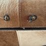 Matching Pair of Cowhide & Leather Storage Trunks Image 6
