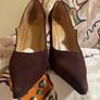 CHARLES JOURDAN  Brown Suede Leather Heels Image 3