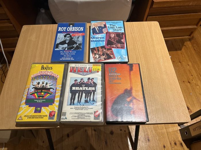 Selection of Music VHS tapes for Sale