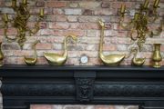 Vintage Brass Swans - Set of 4
