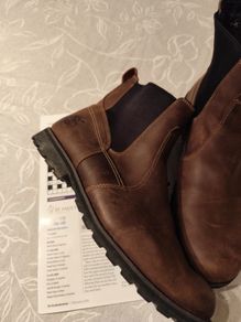 Timberland leather slip on boots