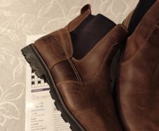 Timberland leather slip on boots