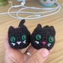 Cute Cat Kitten Keychain Handmade Gift Image 2