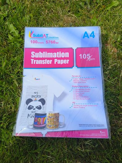 Sublimation paper bundle A4-100 pages