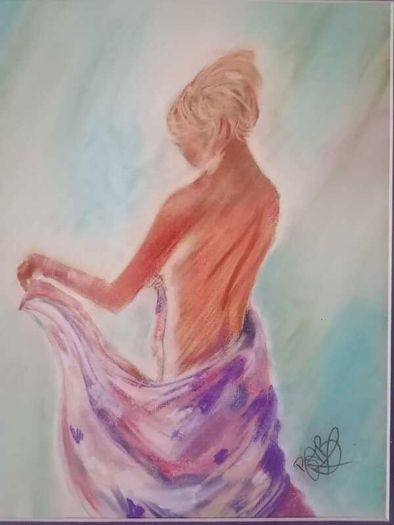 Woven Silk - Pastel Painting