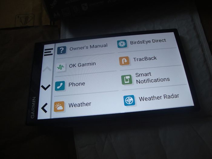 sat nav Garmin campervan 6.95, camping navigation