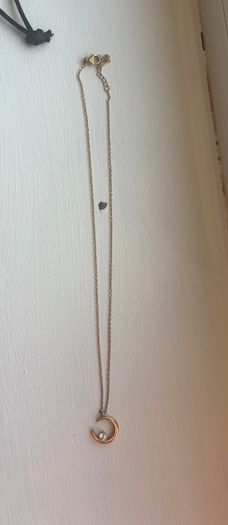 Mettle and Bloom Gold 14k plated Crescent Necklace