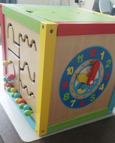 EduCube 5-in-1 Montessori Learning Toy, 5 Activities