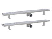 Linear Shower Drain 2 pcs  Bubble 930x140 mm Stainless Steel
