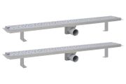 Linear Shower Drain 2 pcs  Bubble 930x140 mm Stainless Steel