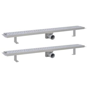 Linear Shower Drain 2 pcs  Bubble 930x140 mm Stainless Steel