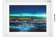 Sunset on Dublin Bay, Large framed print, by artist Helen Mathews