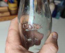 122 - Vintage Cork City Kiloh Clear Glass Lemonade Soda Kali Seltzer Water Embossed Lettering Decorative Collectible Bottle