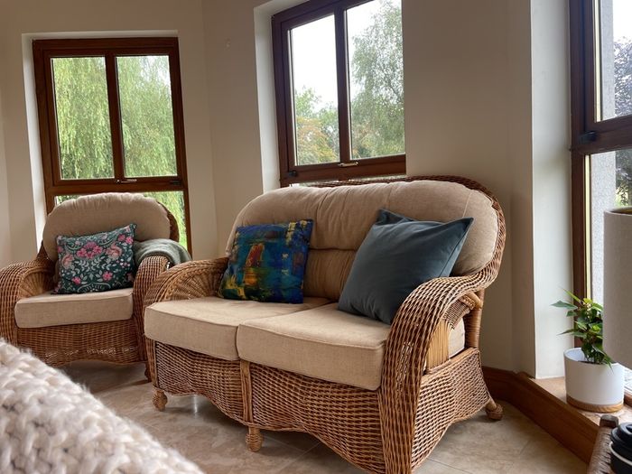 3 piece suite and coffee table
