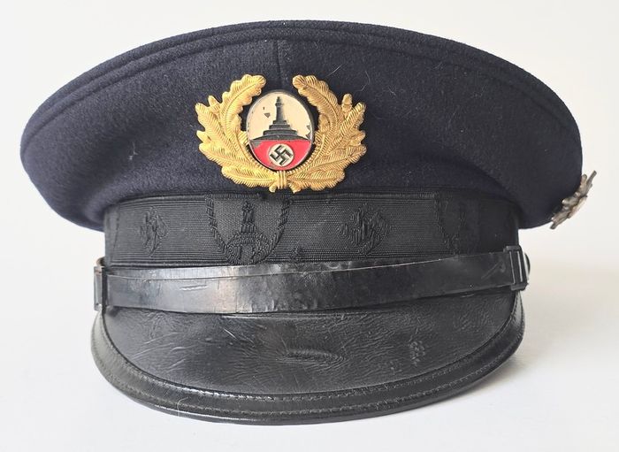 WW2 German DRKB visor hat for mountain troop veteran