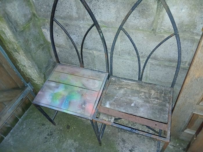 Metal garden chairs