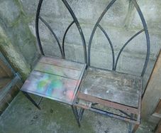 Metal garden chairs