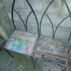 Metal garden chairs