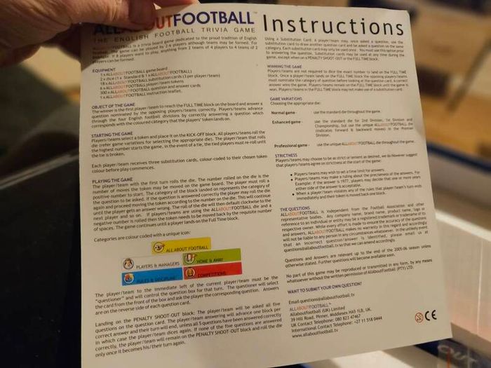 All About Football Trivia Game