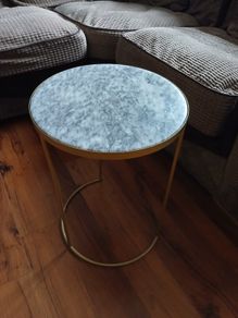 Side table marble top