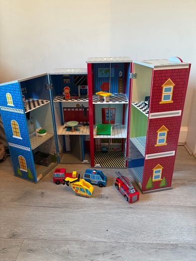 Wooden police / fire station