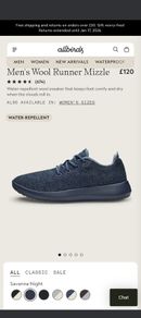 Allbirds Men's Wool Runner Mizzles (UK9 EU42-43)