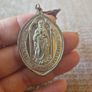 Unique Item. Late 1800s Religious Medal. Sacred Heart of Jesus. Religious. Image 2