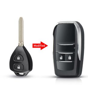Modified Key 2/3/4 Buttons Fob For Toyota Reiz Camry Rav4 Yaris Corolla 4Runner Avlo 2017 2019 Flip Remote Car Key Shell